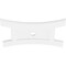 Ekena Millwork Haven Architectural Grade PVC Ceiling Medallion, 40"W x 26 5/8"H x 3"ID x 8 3/4"C x 1"P, One-Piece CMP40X26HN-03000 - alternate 3